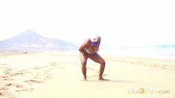 Big Tits On The Beach screen cap #3